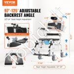 Neįgaliųjų dušo vežimėlis, 136 kg, 1085x550x1315 mm - Image 8