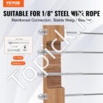 51 vnt. T316 nerūdijančio plieno įtempimo terminalai 3,2 mm kabelių turėklams - Image 8