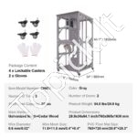 Gyvūnų narvas su 3 lygiais ir 1 durų aptvaru 760x865x1630 mm - Image 7