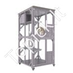 Gyvūnų narvas su 3 lygiais ir 1 durų aptvaru 760x865x1630 mm - Image 9