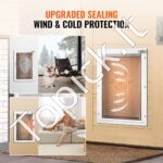 Gyvūnų augintinių durelės su užraktu, S dydis, magnetine sklende, aliuminio rėmas. - Image 8