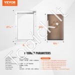 Augintinių durelės su užraktu ir magnetine sklendės sistema, aliuminio rėmas, XL dydis - Image 4