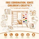 7-in-1 Vidaus džiunglių sporto salė vaikams - Image 3