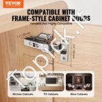 Spintelių durų vyriai 40 vnt., baldų vyriai su slopinimu 115 x 62 x 28 mm - Image 8