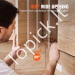 Spintelių durų vyriai 40 vnt., baldų vyriai su slopinimu 115 x 62 x 28 mm - Image 5