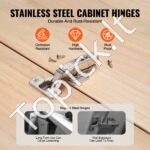 Spintelių durų vyriai 40 vnt., baldų vyriai su slopinimu 115 x 62 x 28 mm - Image 4