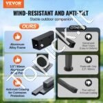 3 × 3 m ištraukiama pavėsinė su saulės atspalvio stogeliu, smėlio spalvos aliuminio konstrukcija. - Image 9