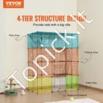 Didelis 4 pakopų kačių narvas 1041x711x1397mm - Image 20