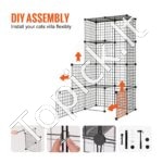 Didelis 4 pakopų kačių narvas 1041x711x1397mm - Image 18