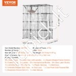 Didelis 4 pakopų kačių narvas 1041x711x1397mm - Image 15