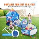 3 in 1 vaikų žaidimų palapinė su tuneliu - Image 5