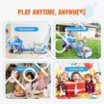 3 in 1 vaikų žaidimų palapinė su tuneliu - Image 6