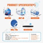 3 in 1 vaikų žaidimų palapinė su tuneliu - Image 7