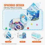 3 in 1 vaikų žaidimų palapinė su tuneliu 3 vnt - Image 3