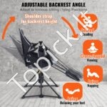 Kempingo hamakas/kėdė su kojų atrama, sulankstoma, 136,08 kg apkrovos talpa, pilka - Image 8
