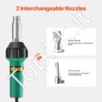 Karšto oro plastiko suvirintojas 1600 W su 4 priedais (PVC, TPO, vinilas) - Image 8
