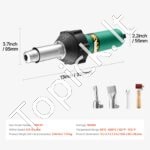 Karšto oro plastiko suvirintojas 1600 W su 4 priedais (PVC, TPO, vinilas) - Image 4