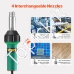 Karšto oro plastiko suvirintojas 1600 W su 9 priedais (PVC, TPO, vinilas) - Image 7