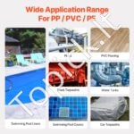 Karšto oro plastiko suvirintojas 1600 W su 9 priedais (PVC, TPO, vinilas) - Image 6