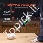 Karšto oro plastiko suvirintojas 1600 W su 14 priedų (PVC, TPO, vinilas) - Image 8