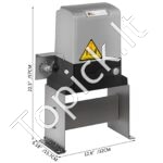 Automatinis stumdomų vartų variklis, 600 kg, 12 m, nuotolinis valdymas. - Image 3