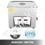 10L ultragarsinis valytuvas su šildytuvu ir laikmačiu, juvelyrinių dirbinių, laikrodžių, žiedų, dantų ir stiklo valymui - Image 9