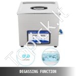 20 L skaitmeninis ultragarsinis valytuvas su šildytuvu ir laikmačiu, 40kHz. - Image 9