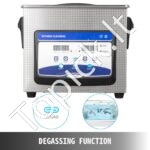 3.2 L skaitmeninis ultragarsinis valytuvas su šildytuvu ir laikmačiu, 40kHz. - Image 9