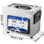 3.2 L skaitmeninis ultragarsinis valytuvas su šildytuvu ir laikmačiu, 40kHz. - Image 3