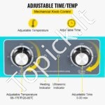 6,5 l ultragarso valytuvas su šildytuvu ir laikmačiu, juvelyrinių dirbinių, akinių, žiedų, dantų protezų ir muzikos instrumentų valymui - Image 4