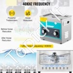 3 L ultragarsinis valytuvas su šildytuvu ir laikmačiu, juvelyrinių dirbinių, laikrodžių, žiedų, dantų ir stiklo valymui - Image 7