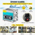 3 L ultragarsinis valytuvas su šildytuvu ir laikmačiu, juvelyrinių dirbinių, laikrodžių, žiedų, dantų ir stiklo valymui - Image 6