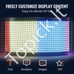 38 × 10 cm programuojamas P5 Full Color LED ženklas - Image 8