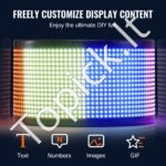 83,5 × 20 cm programuojamas P5 Full Color LED ženklas - Image 8