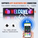 83,5 × 20 cm programuojamas P5 Full Color LED ženklas - Image 7