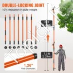 Medžių genėjimo žirklės/pjūklas nuo 2,24 m iki 8,24 m - Image 2