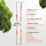 Medžių genėjimo žirklės/pjūklas nuo 2,24 m iki 8,24 m - Image 6