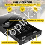 Kasos stalčius 33 cm, 2 atrakinimo būdai, su dėklu ir raktais. - Image 7