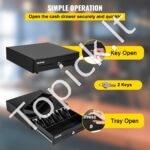 Kasos stalčius 33 cm, 2 atrakinimo būdai, su dėklu ir raktais. - Image 6