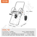 Žarnos ritės vežimėlis, talpina 53 m 5/8" žarnos, su ratukais, plieninis. - Image 4