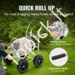 Žarnos ritės vežimėlis, talpina iki 76 m 16 mm žarnos, su 4 ratais, plieninis, su laikymo krepšeliu. - Image 6