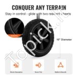 Žarnos ritės vežimėlis, talpina iki 76 m 16 mm žarnos, su 4 ratais, plieninis, su laikymo krepšeliu. - Image 5