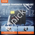 Ultragarsinis valytuvas 2L su laikmačiu, šildytuvu ir krepšeliu 60W - Image 2