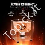 Ultragarsinis valytuvas 2L su laikmačiu, šildytuvu ir krepšeliu 60W - Image 3