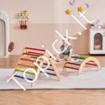 5 in1  Pikler rinkinys Montessori laipiojimo žaislai mažyliams - Image 8