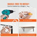 12 vnt. plaukiojančių lentynų laikikliai, 18x12, matinis juodas, 3 mm storio, 72,57 kg apkrova - Image 6