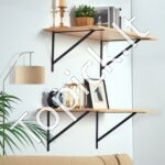 12 vnt. plaukiojančių lentynų laikikliai, 18x12, matinis juodas, 3 mm storio, 72,57 kg apkrova - Image 3