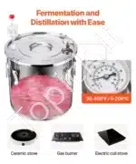 Įvairių stipriųjų gėrimų ir vandens distiliatorius - 30L – Profesionali namų gamybos įranga - Image 7
