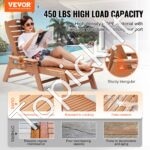 HDPE paplūdimio gultas, iki 204 kg, šviesiai rudas. - Image 9