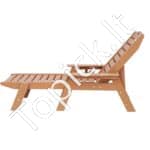 HDPE paplūdimio gultas, iki 204 kg, šviesiai rudas. - Image 2